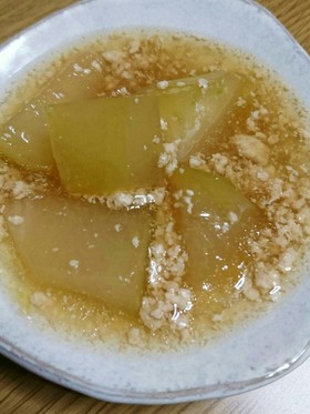 冬瓜と鶏ひき肉のそぼろ煮(*^^*)